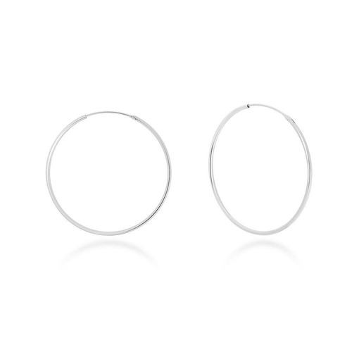 [아티카]40mm Basic Hoop Silver Earrings[925silver]