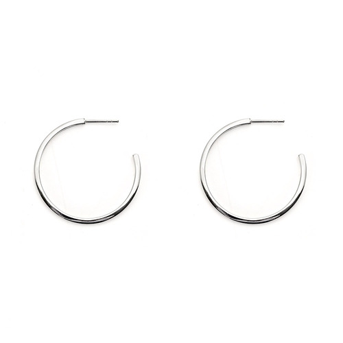 [아티카]Kyra Simple ring Silver Earrings[925silver]