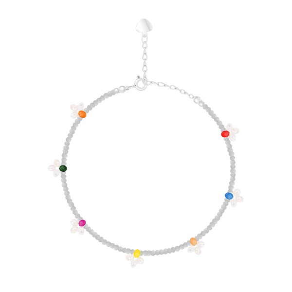 Apricity gray Crystal Beads Bracelet [MSJ-BZJ90044]