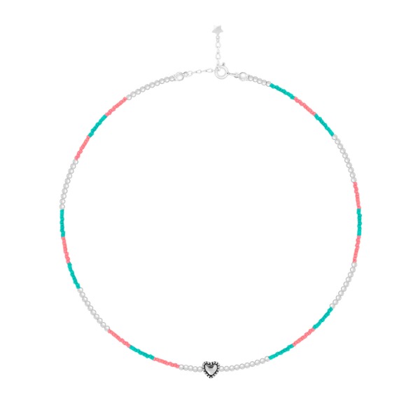 Azure Seed Beads Necklace [MSJ-BZJ90026]