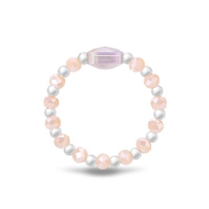 Apricot Radiant Crystal Beads Ring [MSJ-BZJ90162]