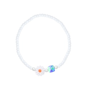 Daisy Blue Seed Beads Bracelet [MSJ-BZJ90124]