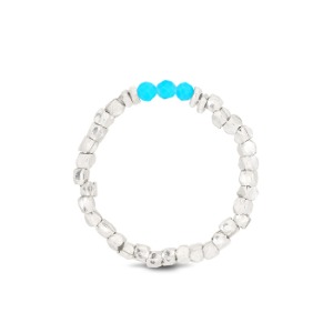 Exquisite Turquoise Natural Stone Beads Ring [MSJ-BZJ90059]