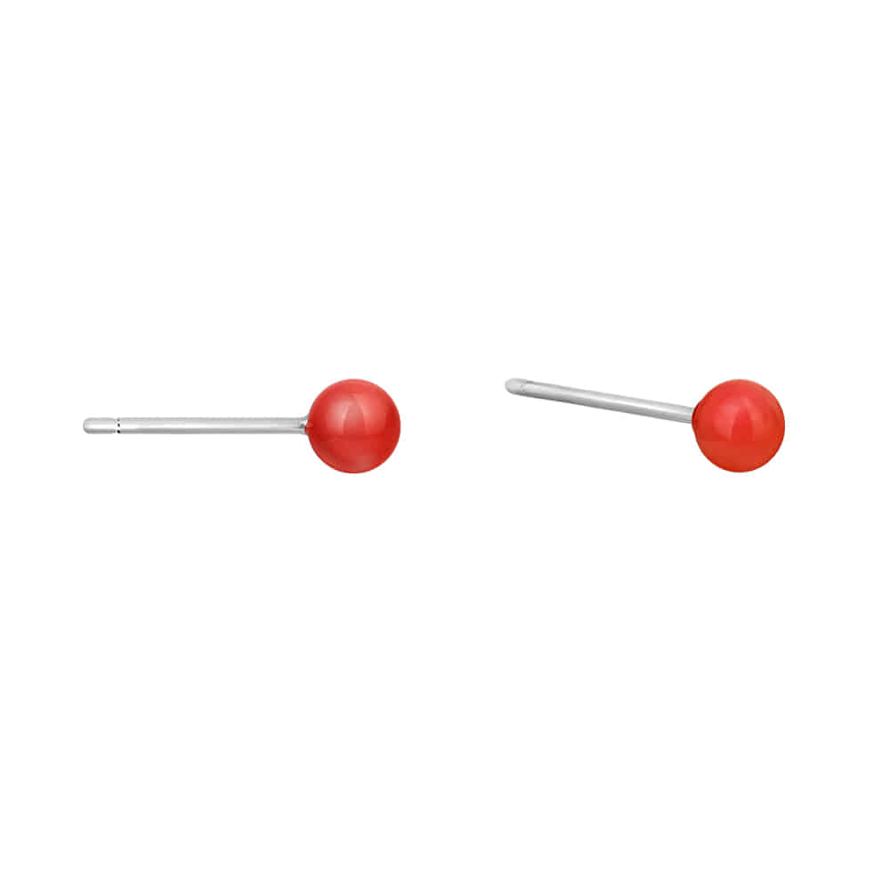 Idyllic Red Sugar 925 Silver Earring [선물포장/MSJ-30017]