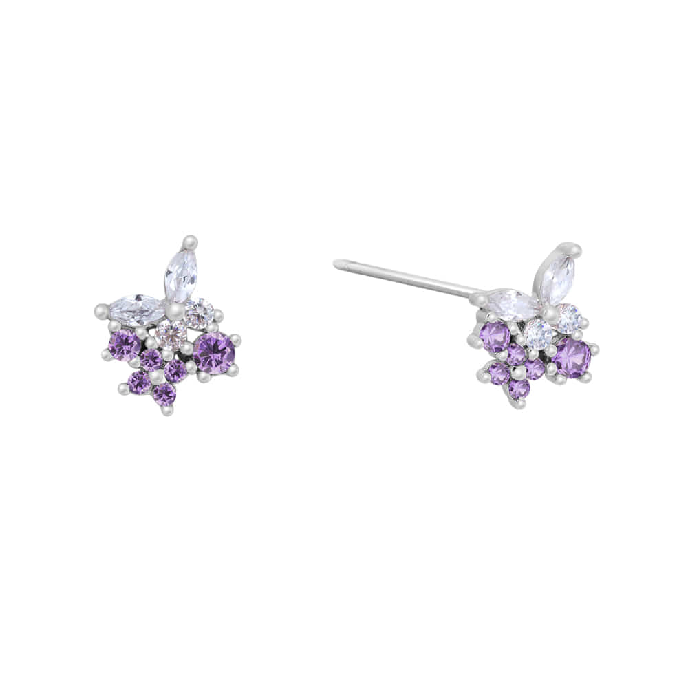 [핸드메이드선물포장] Idyllic Crystal 925 Silver Earring