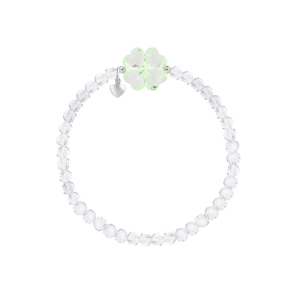 [핸드메이드 선물포장/비즈팔찌/네잎클로버] A four-leaf clover Beads Bracelet