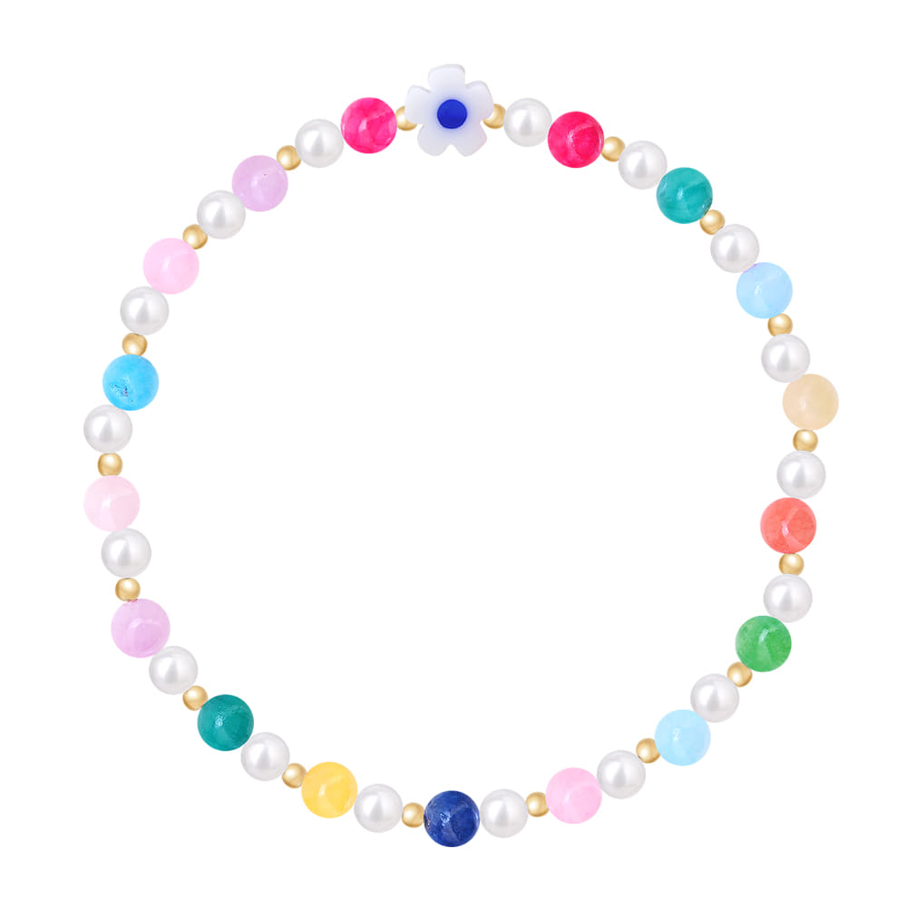 [핸드메이드 선물포장/비즈팔찌/진주팔찌] &quot;De aeseohsta&quot; Amiable Beads Bracelet