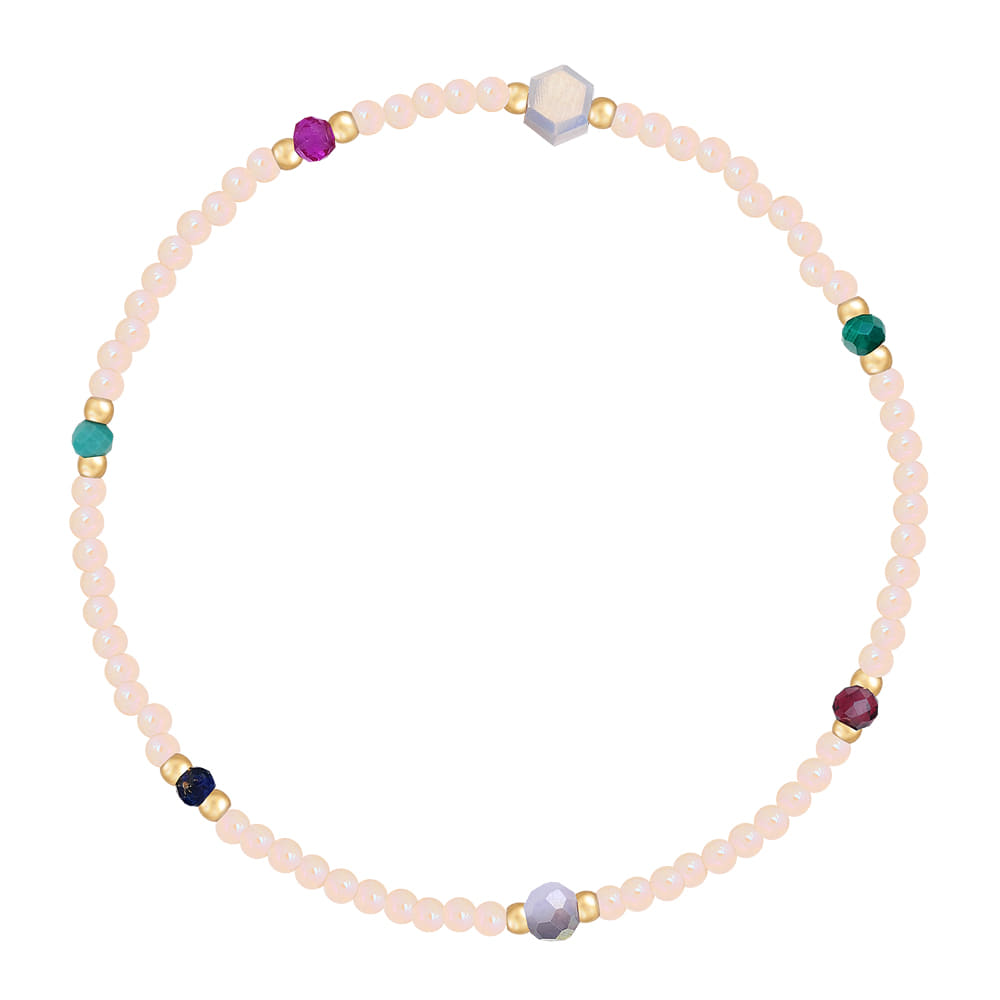 [핸드메이드 선물포장/비즈팔찌/엔틱팔찌] &quot;De aeseohsta&quot; Beige Droplet Beads Bracelet