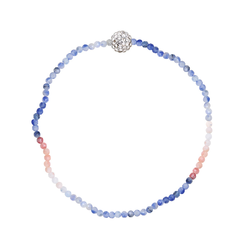 [핸드메이드 선물포장/비즈팔찌/미러볼비즈팔찌] &quot;De aeseohsta&quot; Blue Risus Beads Bracelet
