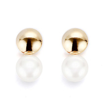 [아티카]Beautiful Tomorrow ball&amp;pearl Earrings