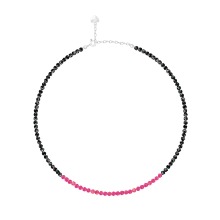 Ruby Eunoia Natural Stone Beads Necklace [MSJ-BZJ90140]