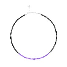 Violet Eunoia Natural Stone Beads Necklace [MSJ-BZJ90143]