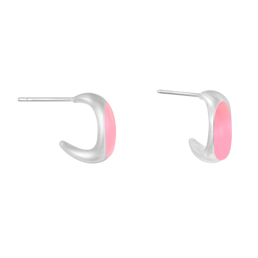 Idyllic Pink Roxy 925 Silver Earring [선물포장/MSJ-30024]