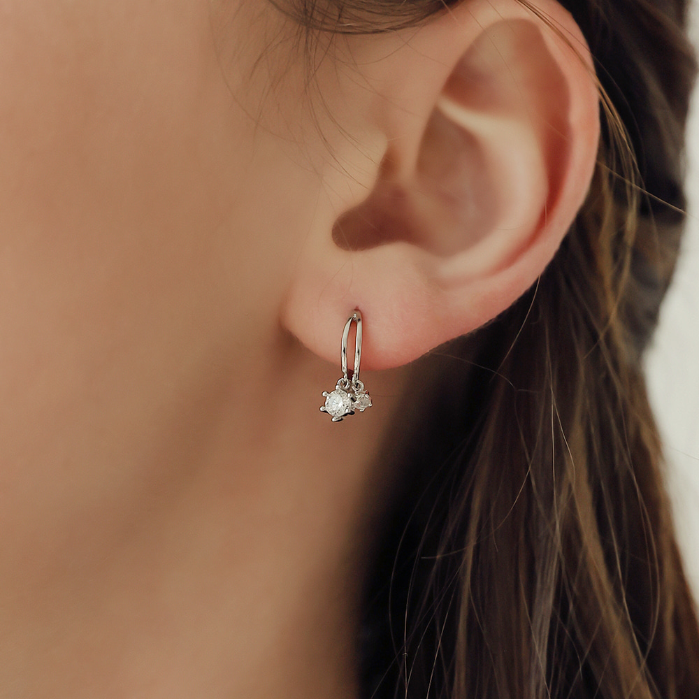 [핸드메이드선물포장] Idyllic Naomi 925 Silver Earring