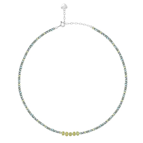 Bright Light green Natural Stone Beads Necklace [MSJ-BZJ90202]