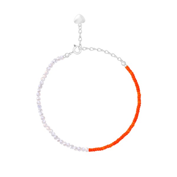 Beatrice red Crystal Beads Bracelet [MSJ-BZJ90109]