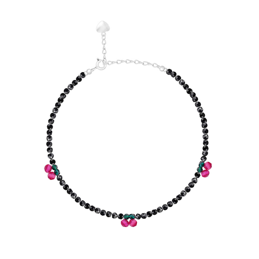 Black Cherry Crystal Beads Bracelet [MSJ-BZJ90174]