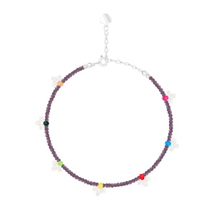 Apricity violet Crystal Beads Bracelet [MSJ-BZJ90043]