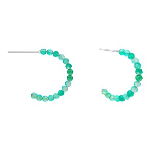 Radiant Green Onyx Natural Stone Beads Earring [MSJ-BZJ90104]