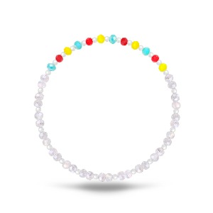 Yellow Point Rosemary Crystal Beads Bracelet [MSJ-BZJ90131]