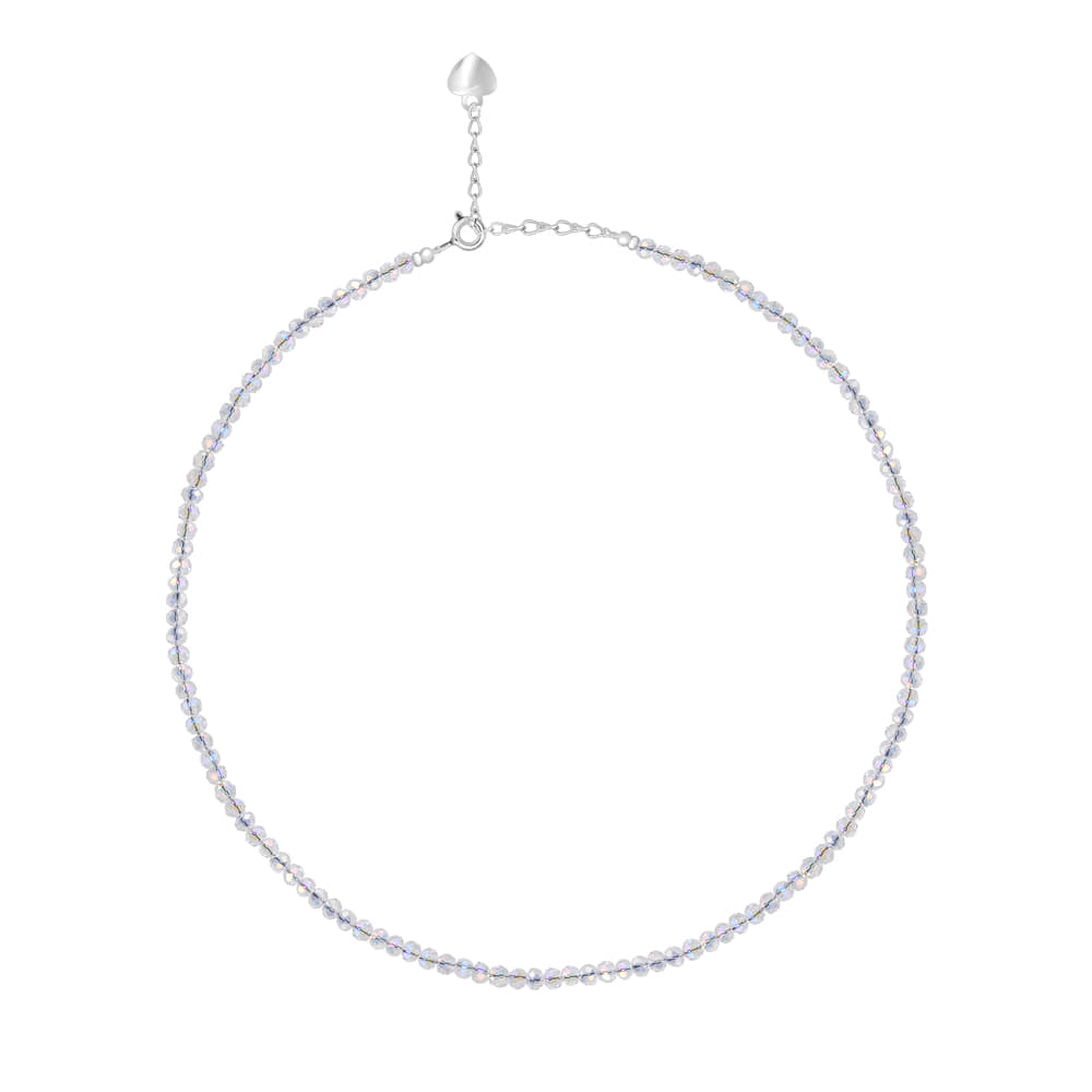 Sparkling white silver Necklace [선물포장/MSJ-BZJ90248]