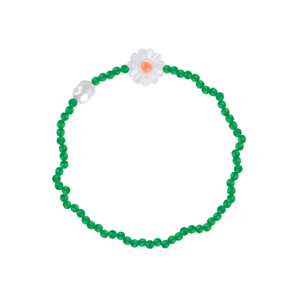 Shasta Daisy green Bracelet [선물포장/MSJ-BZJ90277]
