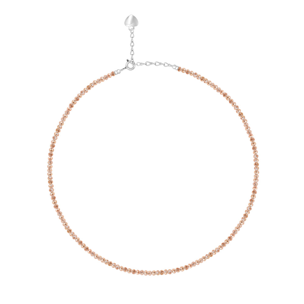 Sparkling orange silver Necklace [선물포장/MSJ-BZJ90250]
