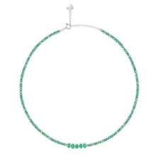 Bright Green Natural Stone Beads Necklace [MSJ-BZJ90203]