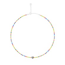 IridescentRonud Crystal Beads Necklace [MSJ-BZJ90027]