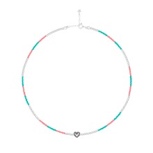 Azure Seed Beads Necklace [MSJ-BZJ90026]