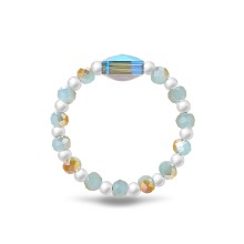 Mint Radiant Crystal Beads Ring [MSJ-BZJ90163]