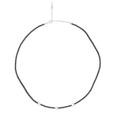 Lamis Black Crystal Beads Necklace [MSJ-BZJ90181]