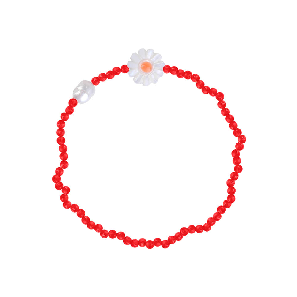 Shasta Daisy red Bracelet [선물포장/MSJ-BZJ90279]