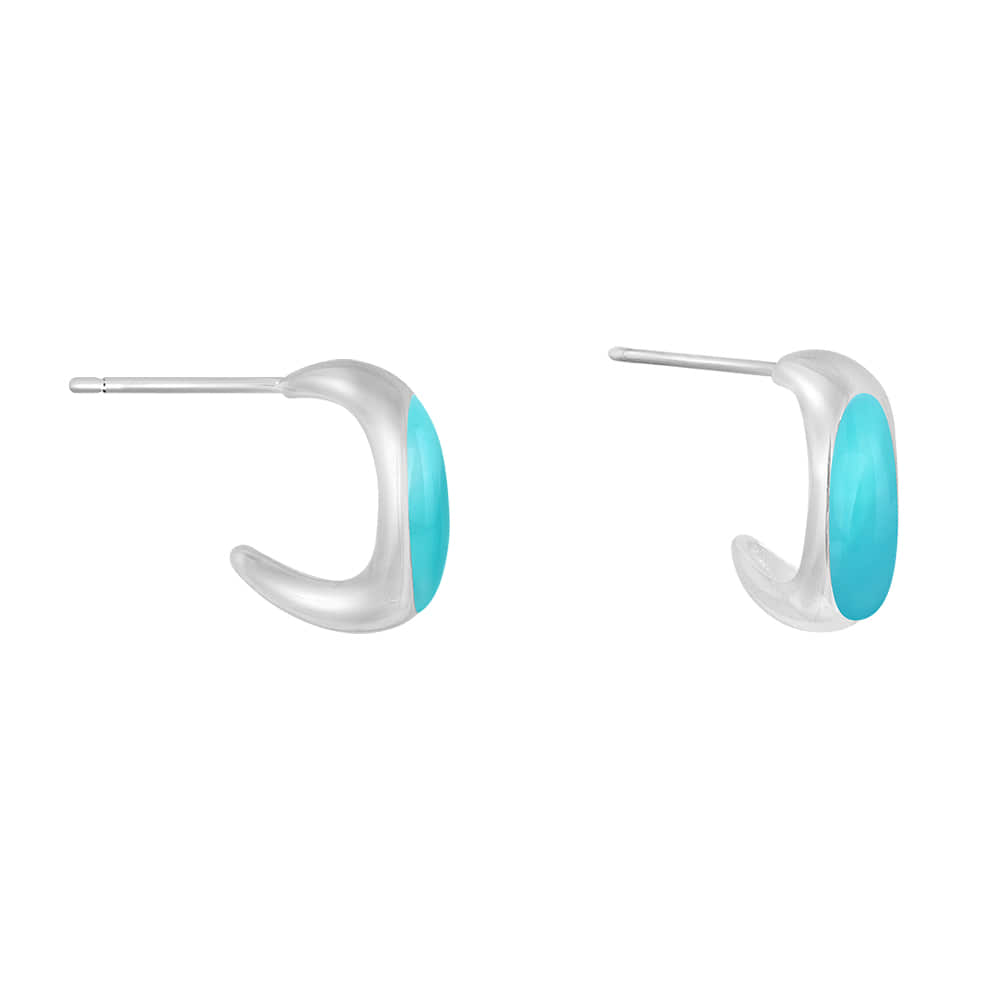 Idyllic Blue Roxy 925 Silver Earring [선물포장/MSJ-30023]