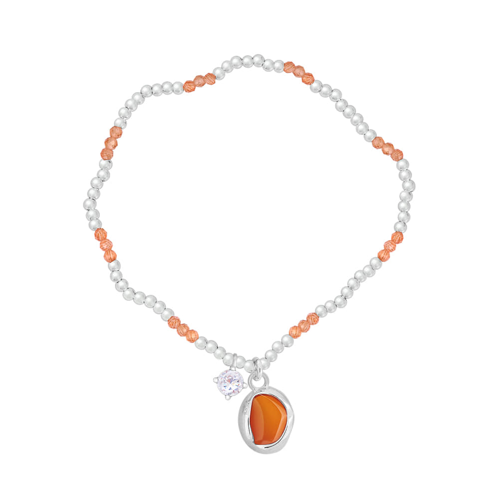 Orange point silver Bracelet [선물포장/MSJ-BZJ90246]